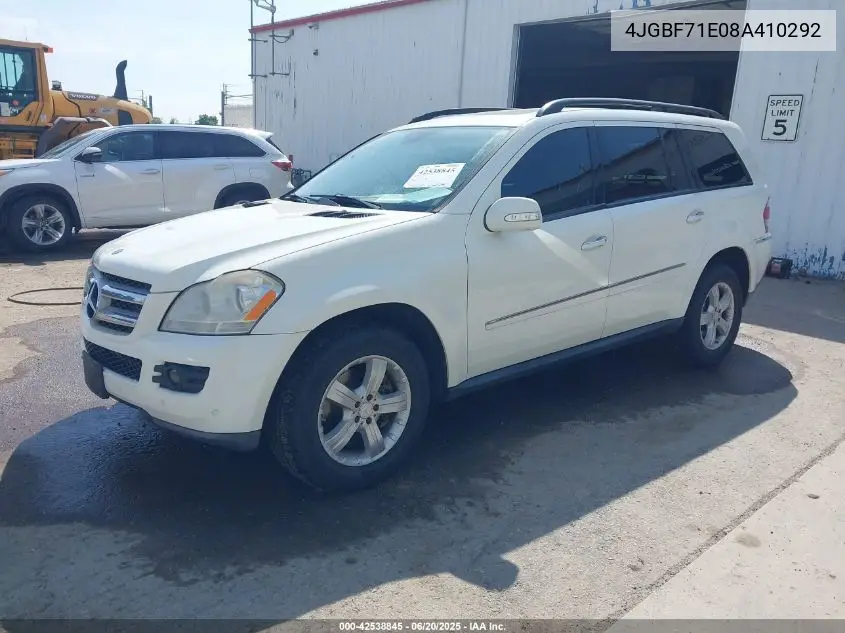 2008 Mercedes-Benz Gl 450 4Matic VIN: 4JGBF71E08A410292 Lot: 42538845