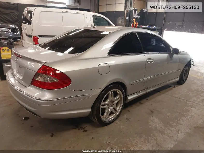 2009 Mercedes-Benz Clk 550 VIN: WDBTJ72H09F265130 Lot: 42436761