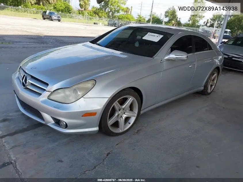 2009 Mercedes-Benz Cls 550 VIN: WDDDJ72X89A143938 Lot: 42608787