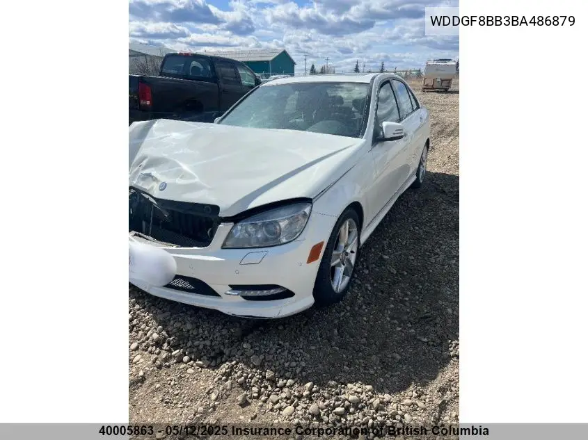 2011 Mercedes-Benz C 300 4Mati VIN: WDDGF8BB3BA486879 Lot: 40005863