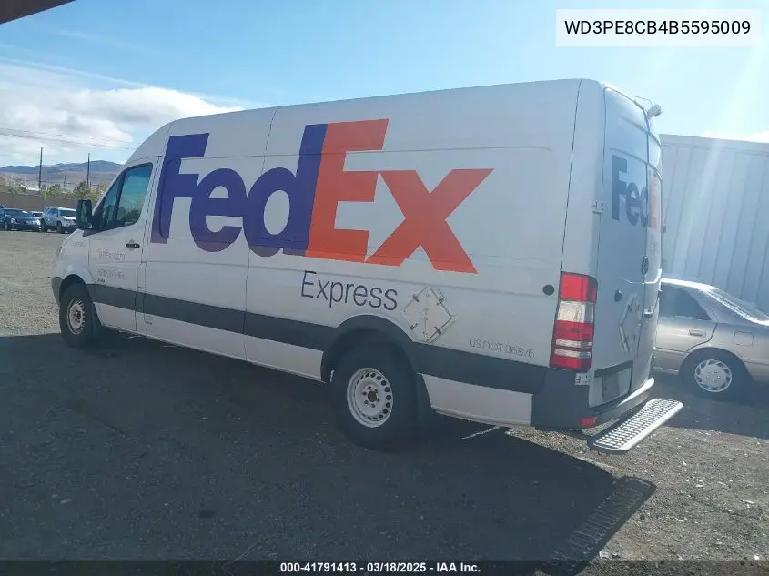 2011 Mercedes-Benz Sprinter 2500 High Roof VIN: WD3PE8CB4B5595009 Lot: 41791413