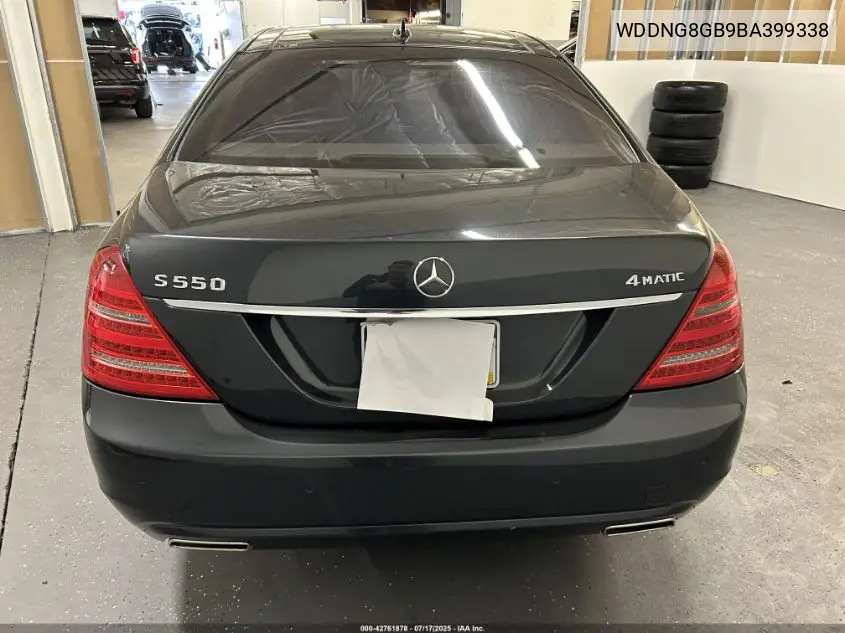 2011 Mercedes-Benz S 550 4Matic VIN: WDDNG8GB9BA399338 Lot: 42761878