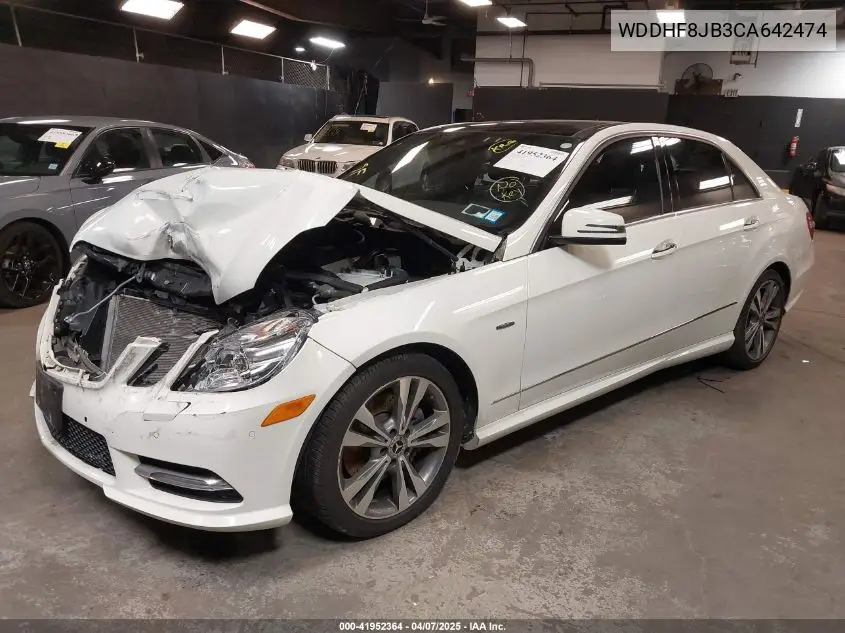 2012 Mercedes-Benz E 350 4Matic VIN: WDDHF8JB3CA642474 Lot: 41952364