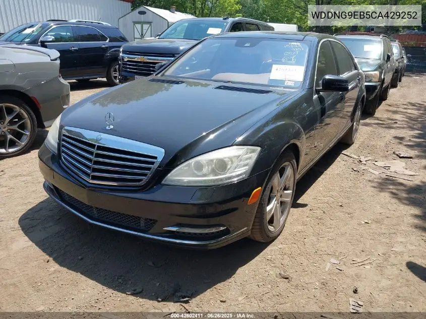 2012 Mercedes-Benz S 550 4Matic VIN: WDDNG9EB5CA429252 Lot: 42602411