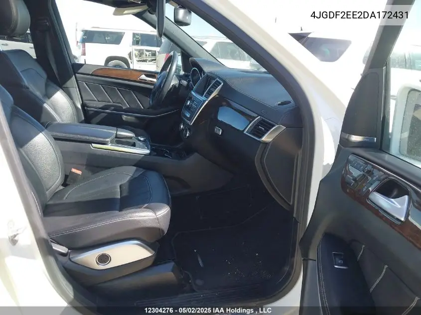 2013 Mercedes-Benz Gl 350 Bluetec VIN: 4JGDF2EE2DA172431 Lot: 12304276