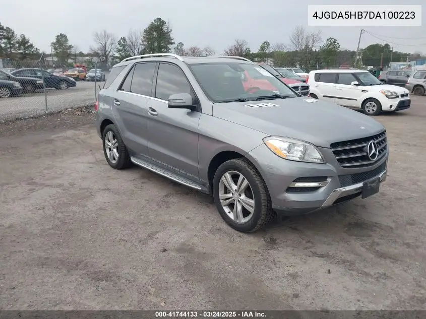 2013 Mercedes-Benz Ml 350 4Matic VIN: 4JGDA5HB7DA100223 Lot: 41744133