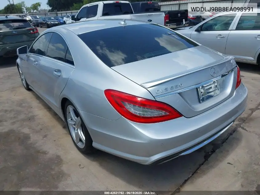 2014 Mercedes-Benz Cls 550 4Matic VIN: WDDLJ9BB8EA098991 Lot: 42521762