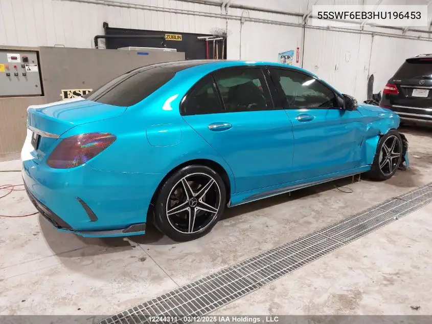 2017 Mercedes-Benz C 43 4Mati Amg VIN: 55SWF6EB3HU196453 Lot: 12244311