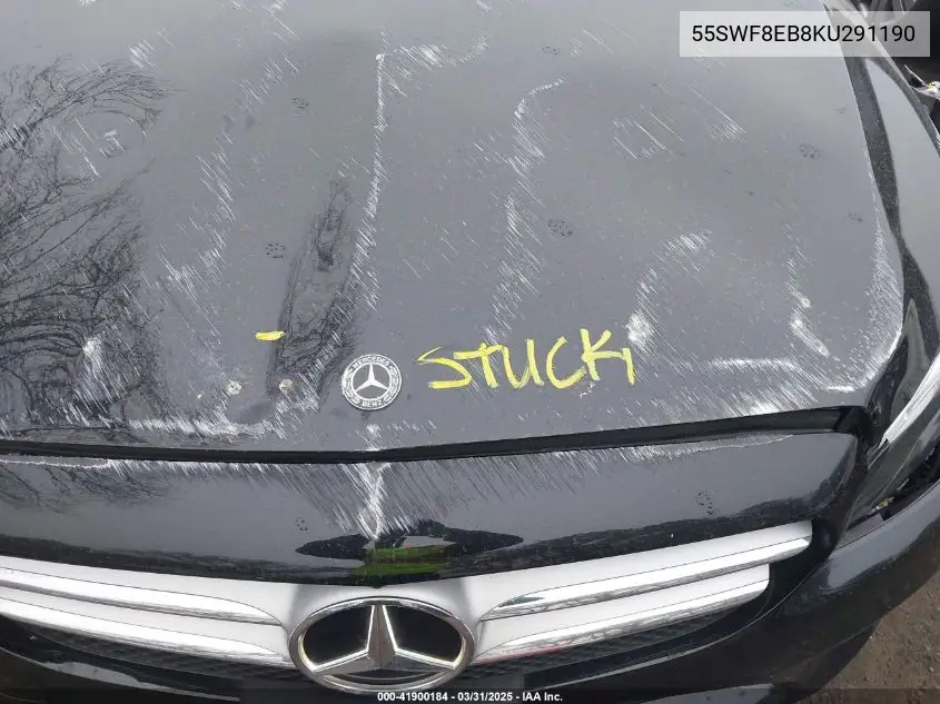 2019 Mercedes-Benz C 300 4Matic VIN: 55SWF8EB8KU291190 Lot: 41900184