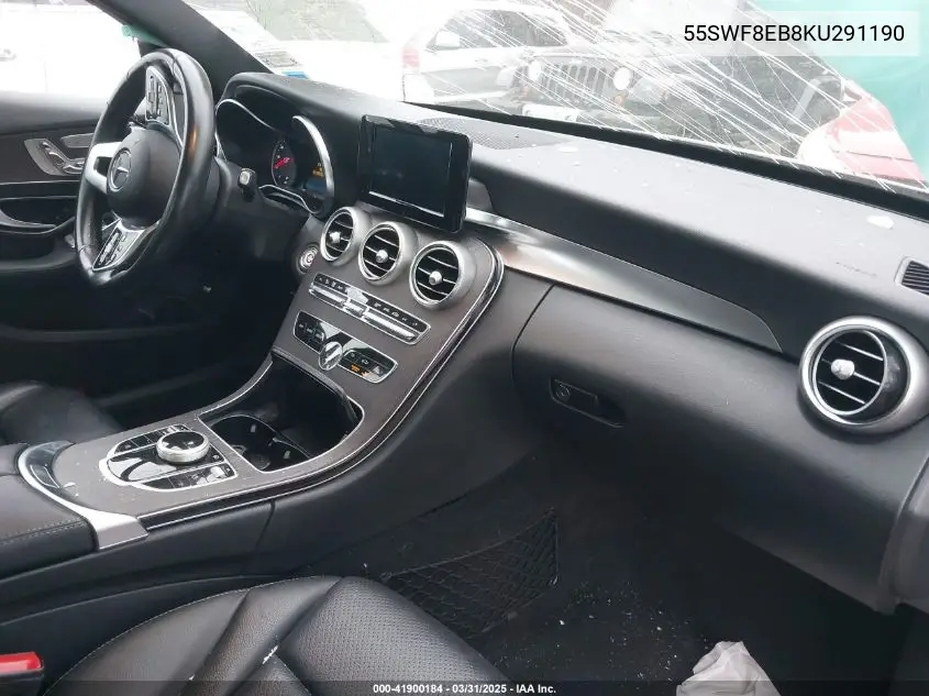 2019 Mercedes-Benz C 300 4Matic VIN: 55SWF8EB8KU291190 Lot: 41900184