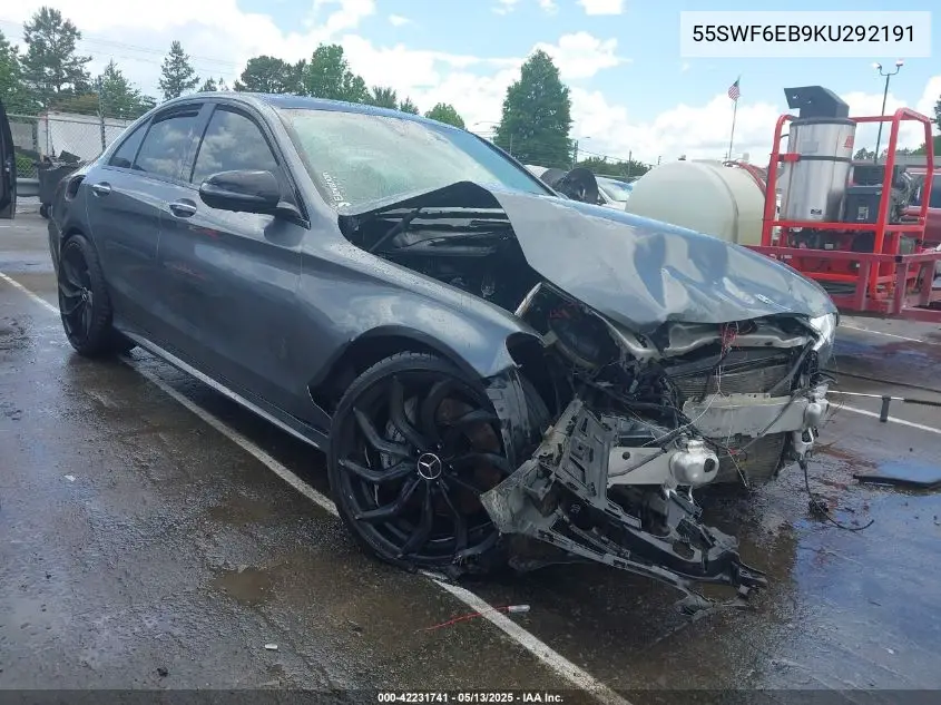 55swf6eb9ku292191 55SWF6EB9KU292191 2019 Mercedes-Benz Amg C 43 4Matic