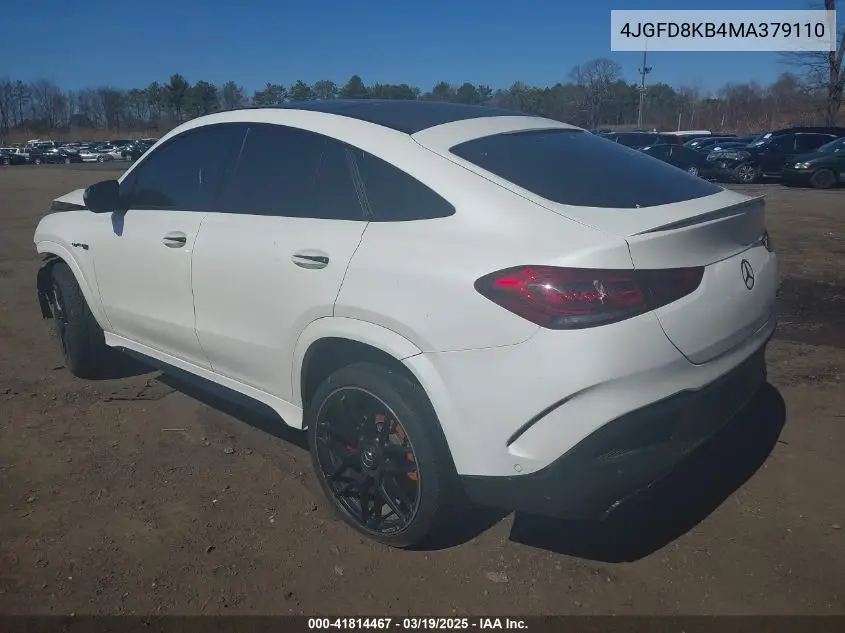 2021 Mercedes-Benz Amg Gle 63 Coupe S 4Matic VIN: 4JGFD8KB4MA379110 Lot: 41814467