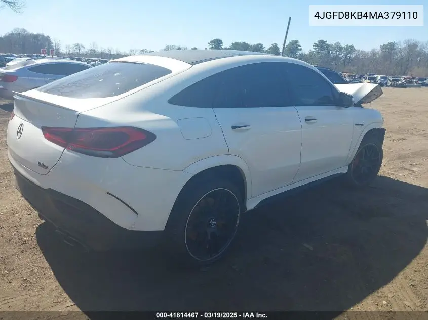2021 Mercedes-Benz Amg Gle 63 Coupe S 4Matic VIN: 4JGFD8KB4MA379110 Lot: 41814467
