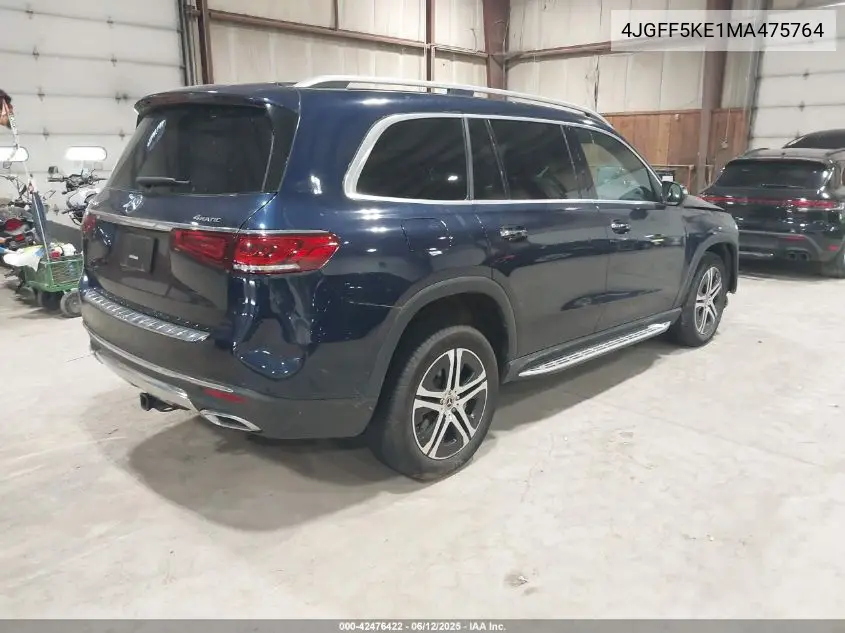 2021 Mercedes-Benz Gls 450 4Matic VIN: 4JGFF5KE1MA475764 Lot: 42476422