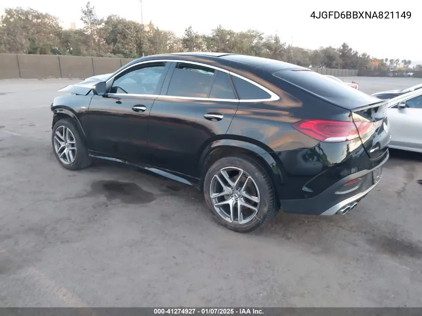 2022 Mercedes-Benz Amg Gle 53 Coupe 4Matic VIN: 4JGFD6BBXNA821149 Lot: 41274927