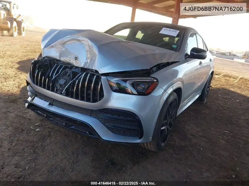 2022 Mercedes-Benz Amg Gle 53 Coupe 4Matic VIN: 4JGFD6BB7NA716200 Lot: 41646418
