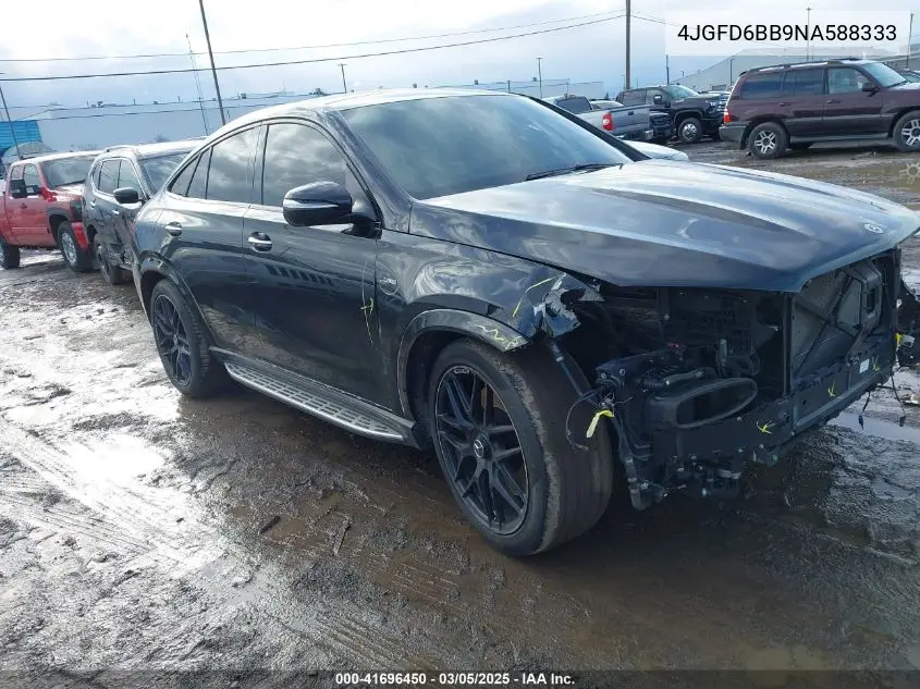 2022 Mercedes-Benz Amg Gle 53 Coupe 4Matic VIN: 4JGFD6BB9NA588333 Lot: 41696450