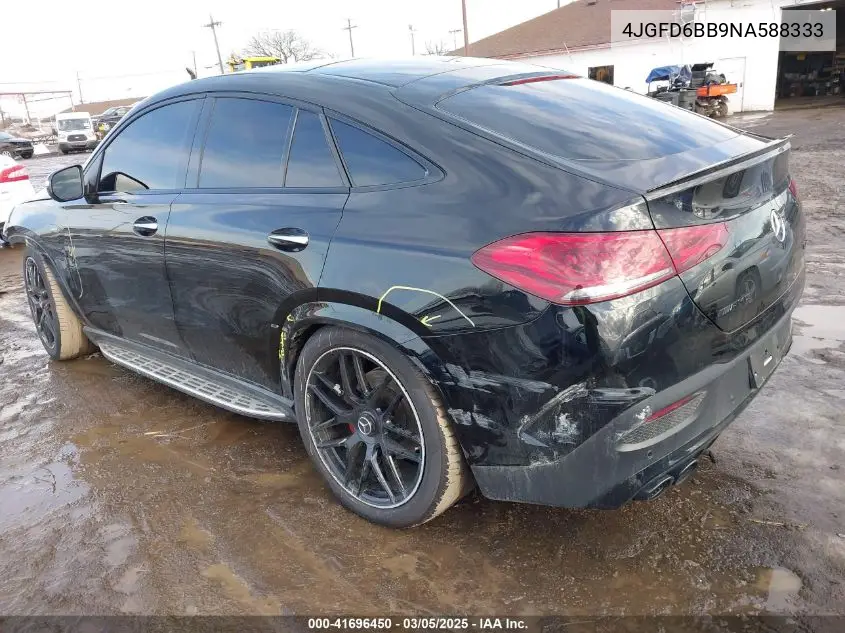 2022 Mercedes-Benz Amg Gle 53 Coupe 4Matic VIN: 4JGFD6BB9NA588333 Lot: 41696450