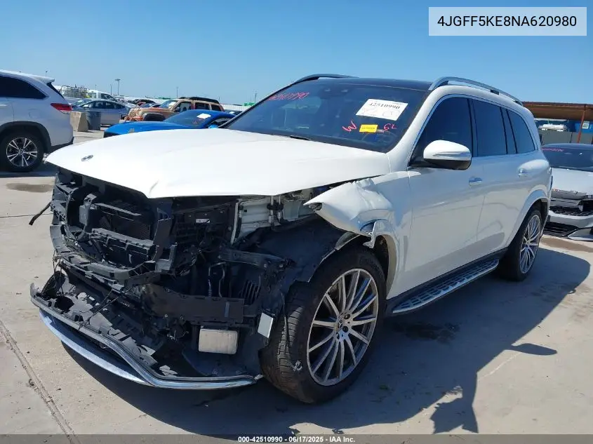 2022 Mercedes-Benz Gls 450 4Matic VIN: 4JGFF5KE8NA620980 Lot: 42510990
