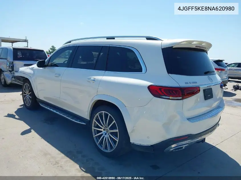 2022 Mercedes-Benz Gls 450 4Matic VIN: 4JGFF5KE8NA620980 Lot: 42510990