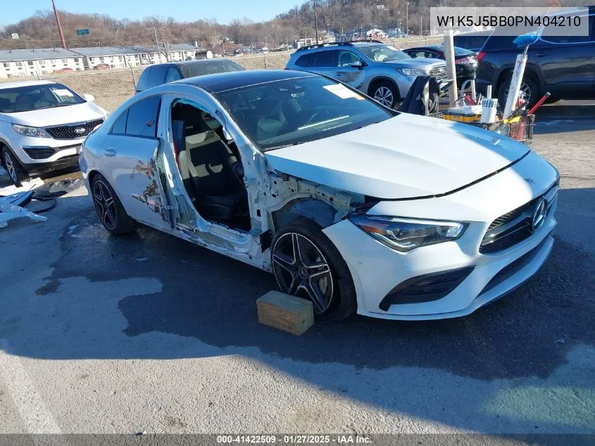 2023 Mercedes-Benz Amg Cla 35 4Matic VIN: W1K5J5BB0PN404210 Lot: 41422509