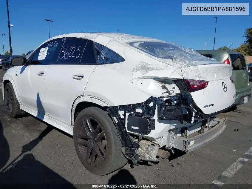 2023 Mercedes-Benz Amg Gle 53 Coupe 4Matic VIN: 4JGFD6BB1PA881596 Lot: 41636225