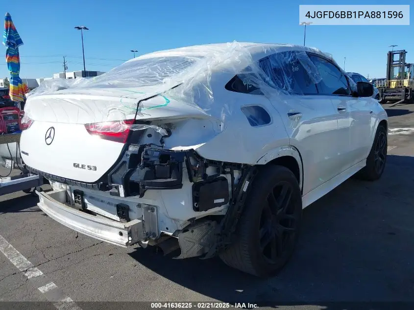 2023 Mercedes-Benz Amg Gle 53 Coupe 4Matic VIN: 4JGFD6BB1PA881596 Lot: 41636225