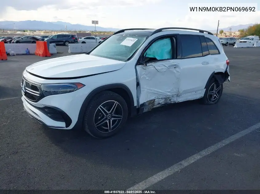 2023 Mercedes-Benz Eqb 300 Suv 4Matic VIN: W1N9M0KB2PN069692 Lot: 41937023
