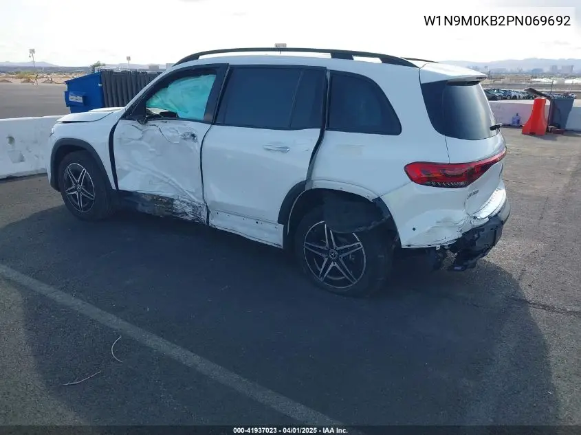 2023 Mercedes-Benz Eqb 300 Suv 4Matic VIN: W1N9M0KB2PN069692 Lot: 41937023