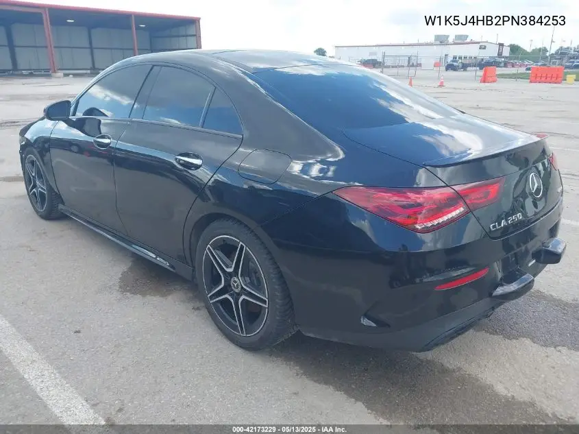 2023 Mercedes-Benz Cla 250 Coupe 4Matic VIN: W1K5J4HB2PN384253 Lot: 42173229