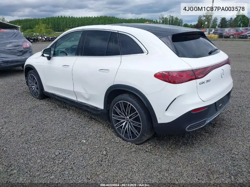 2023 Mercedes-Benz Eqe 350 Suv 4Matic VIN: 4JGGM1CB7PA003578 Lot: 42224504