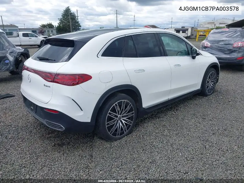 2023 Mercedes-Benz Eqe 350 Suv 4Matic VIN: 4JGGM1CB7PA003578 Lot: 42224504