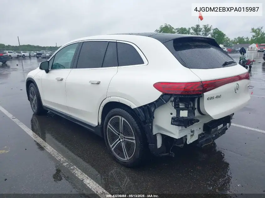 2023 Mercedes-Benz Eqs 450 Suv 4Matic VIN: 4JGDM2EBXPA015987 Lot: 42236468