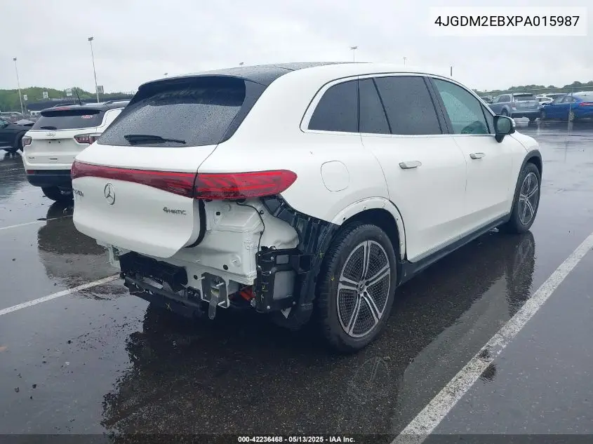 2023 Mercedes-Benz Eqs 450 Suv 4Matic VIN: 4JGDM2EBXPA015987 Lot: 42236468