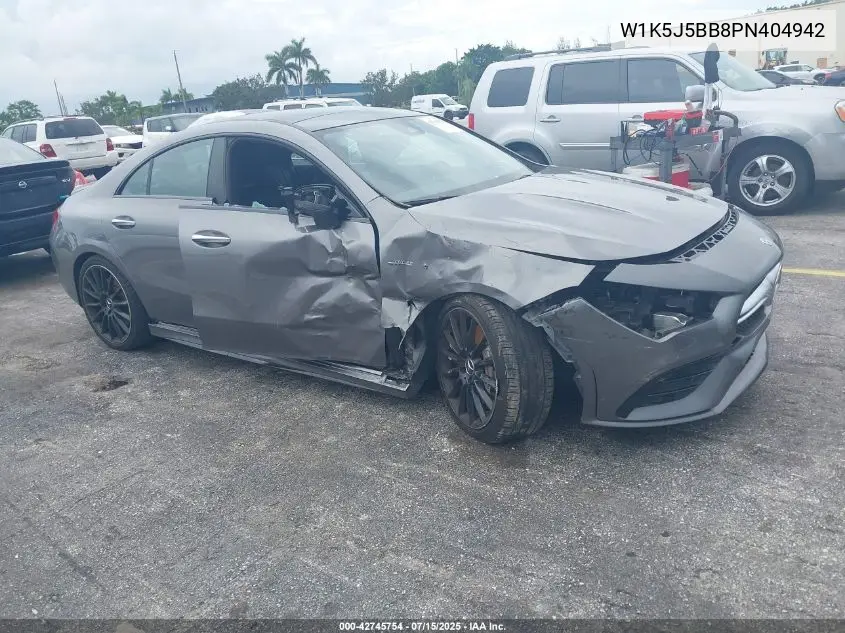 w1k5j5bb8pn404942 W1K5J5BB8PN404942 2023 Mercedes-Benz Amg Cla 35 4Matic