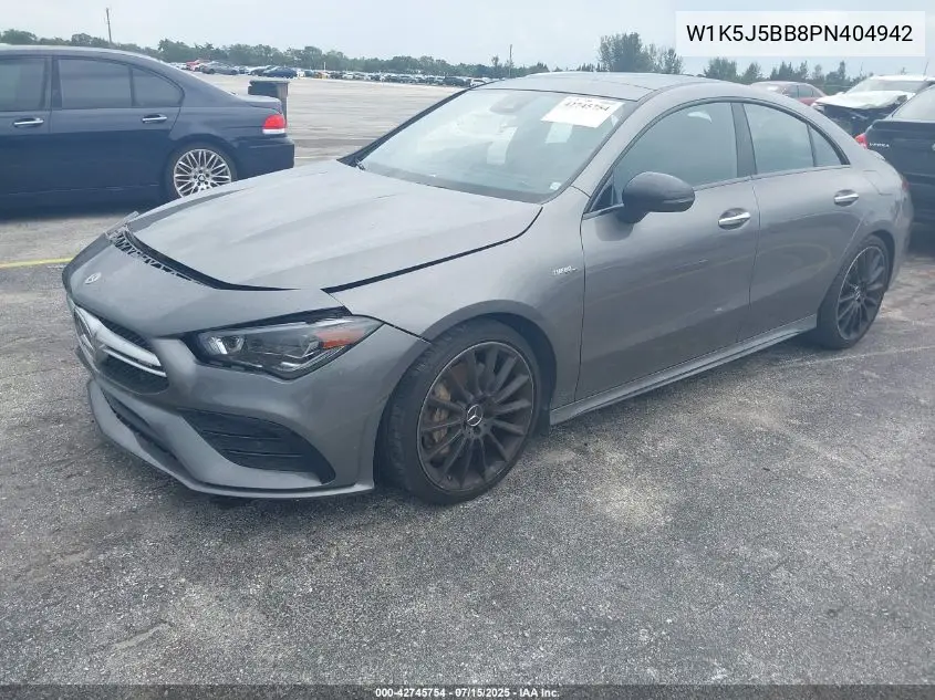 w1k5j5bb8pn404942 W1K5J5BB8PN404942 2023 Mercedes-Benz Amg Cla 35 4Matic