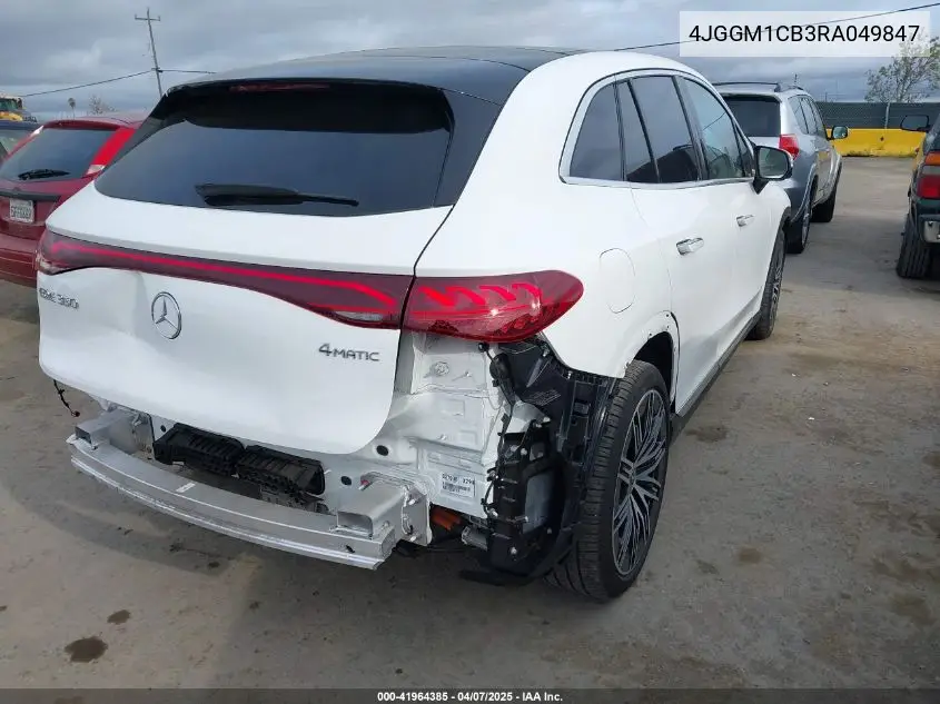 2024 Mercedes-Benz Eqe 350 Suv 4Matic VIN: 4JGGM1CB3RA049847 Lot: 41964385