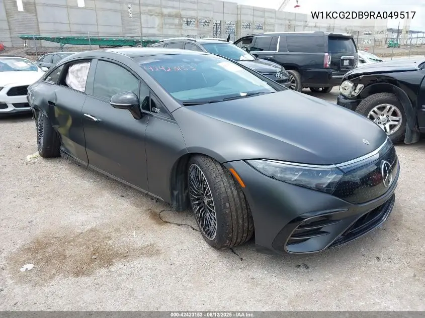 2024 Mercedes-Benz Eqs 450+ VIN: W1KCG2DB9RA049517 Lot: 42423153