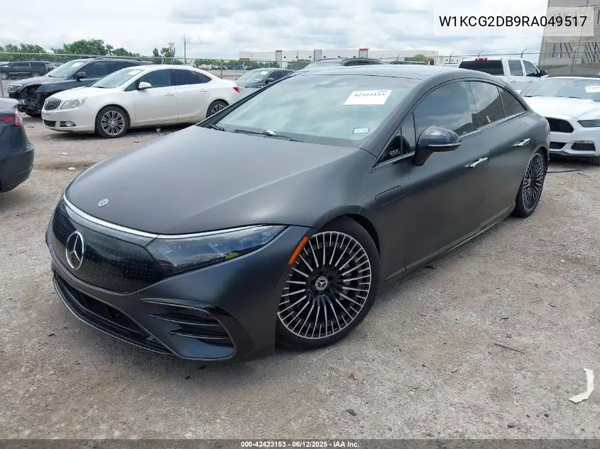 2024 Mercedes-Benz Eqs 450+ VIN: W1KCG2DB9RA049517 Lot: 42423153