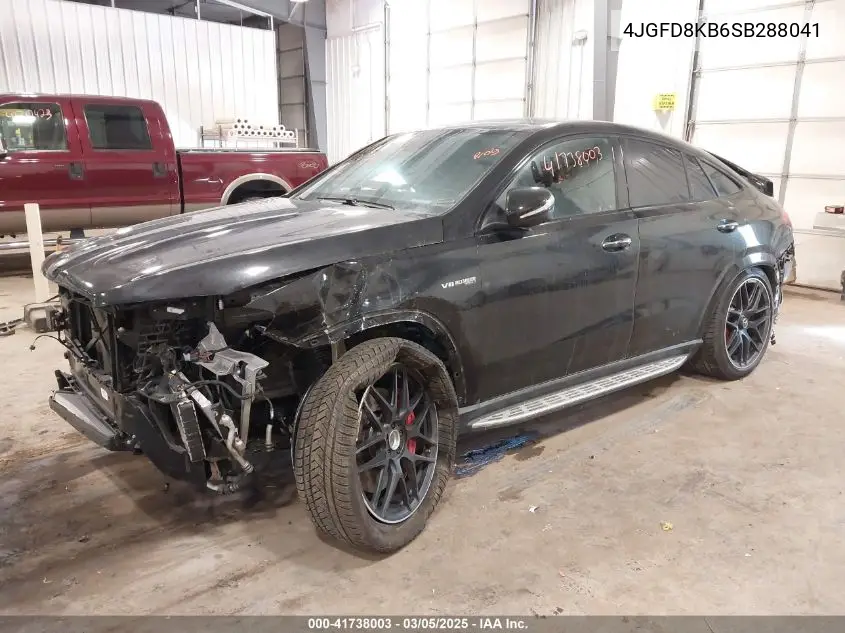 2025 Mercedes-Benz Amg Gle 63 Coupe S 4Matic+ VIN: 4JGFD8KB6SB288041 Lot: 41738003