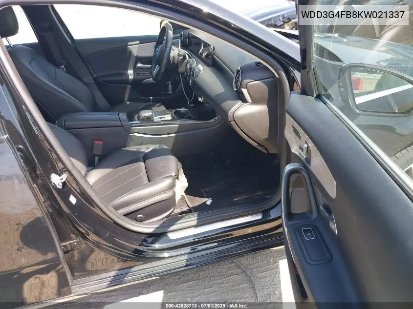 2019 Mercedes-Benz A 220 4Matic VIN: WDD3G4FB8KW021337 Lot: 42628713