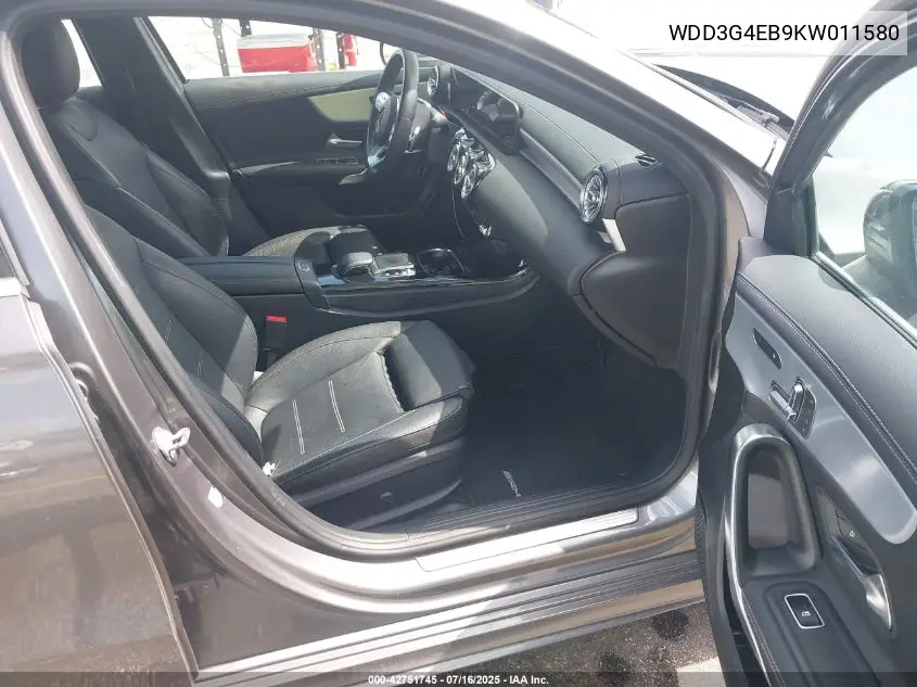 2019 Mercedes-Benz A 220 VIN: WDD3G4EB9KW011580 Lot: 42751745