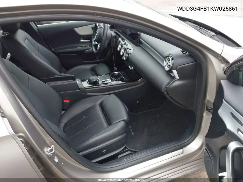 2019 Mercedes-Benz A 220 4Matic VIN: WDD3G4FB1KW025861 Lot: 42752562