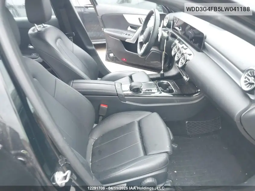 2020 Mercedes-Benz A 220 4Matic VIN: WDD3G4FB5LW041188 Lot: 12291708