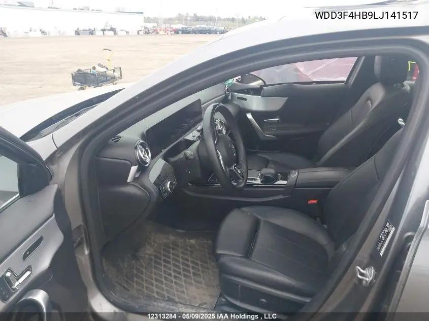 2020 Mercedes-Benz A 250 4Matic VIN: WDD3F4HB9LJ141517 Lot: 12313284