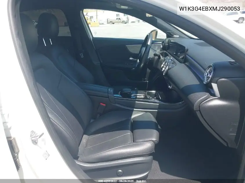 2021 Mercedes-Benz A 220 VIN: W1K3G4EBXMJ290053 Lot: 42593822