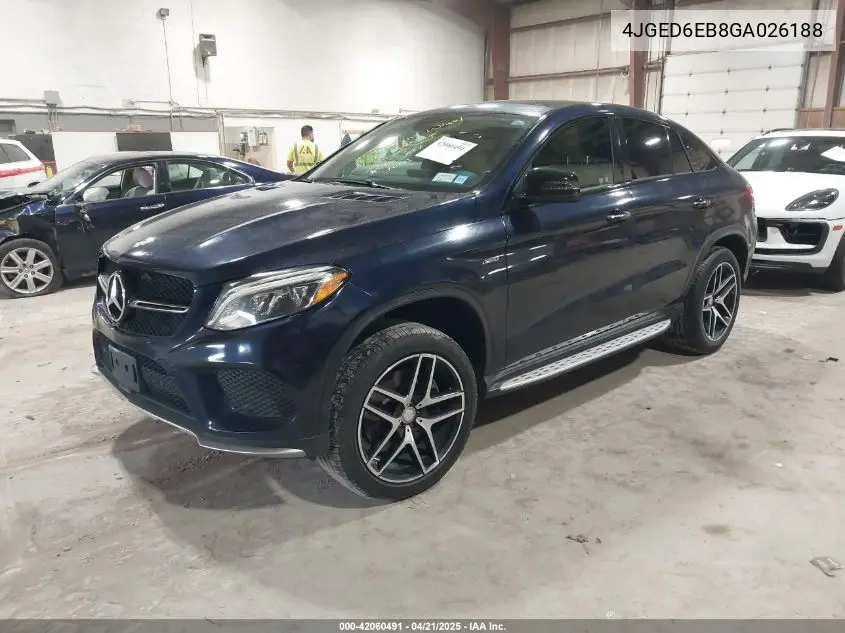2016 Mercedes-Benz Gle 450 Amg Coupe 4Matic VIN: 4JGED6EB8GA026188 Lot: 42060491