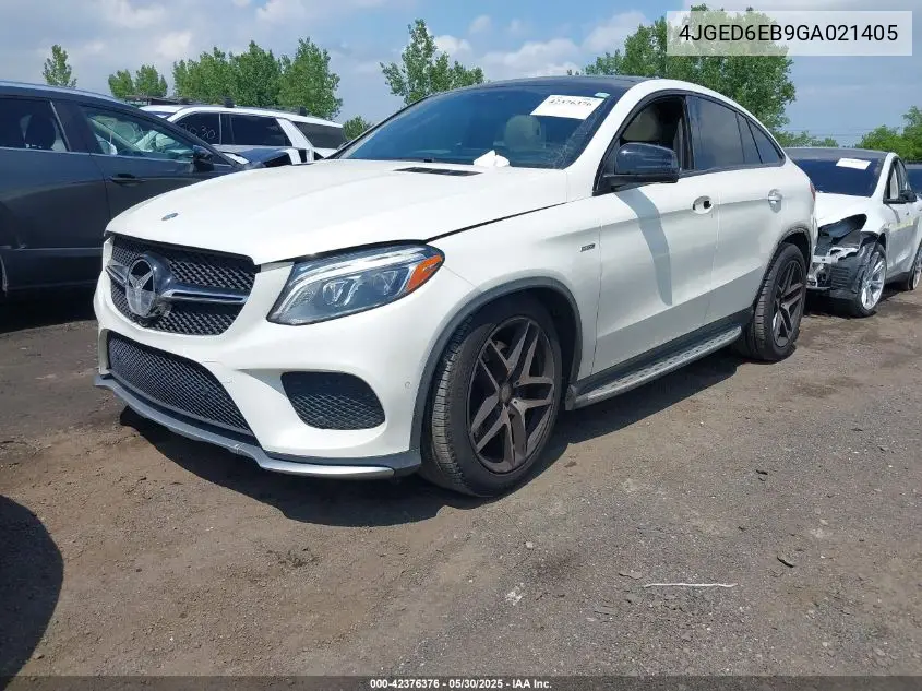 2016 Mercedes-Benz Gle 450 Amg Coupe 4Matic VIN: 4JGED6EB9GA021405 Lot: 42376376