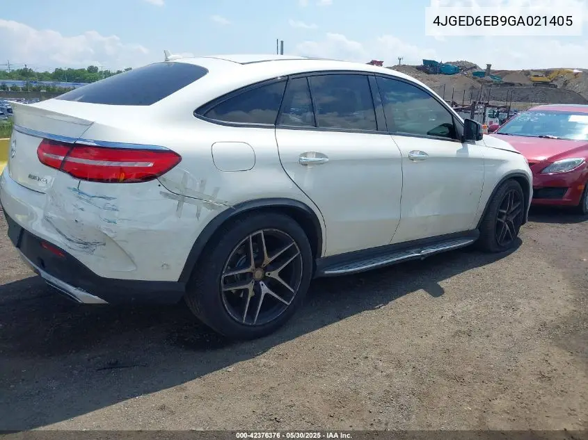 2016 Mercedes-Benz Gle 450 Amg Coupe 4Matic VIN: 4JGED6EB9GA021405 Lot: 42376376