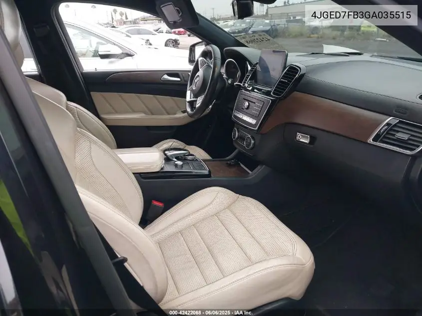 2016 Mercedes-Benz Amg Gle 63 Coupe S 4Matic VIN: 4JGED7FB3GA035515 Lot: 42422068